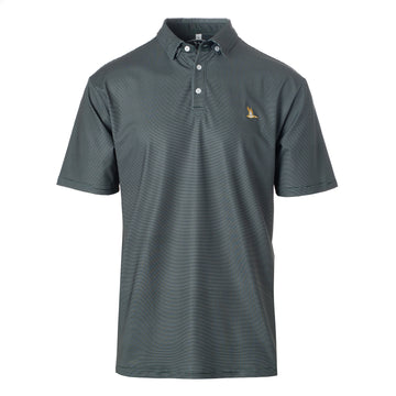 Roost Green/stripe Polo