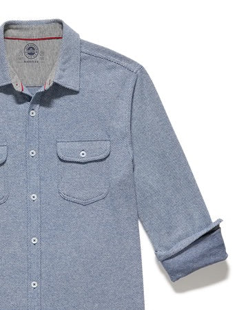 Hero Solid Twill Knit Flannel Shirt