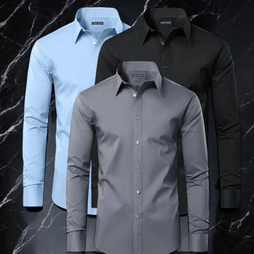 Men's Long Sleeve Classic Dress Shirts (Sizes, S-3XL)