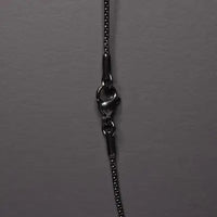 SET Black Rope Chain & Black Cross Chian