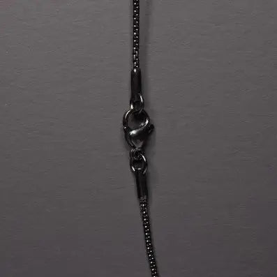 SET Black Rope Chain & Black Cross Chian