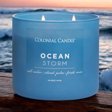 Pop of Color Ocean Storm, 3 Wick, 14.5oz